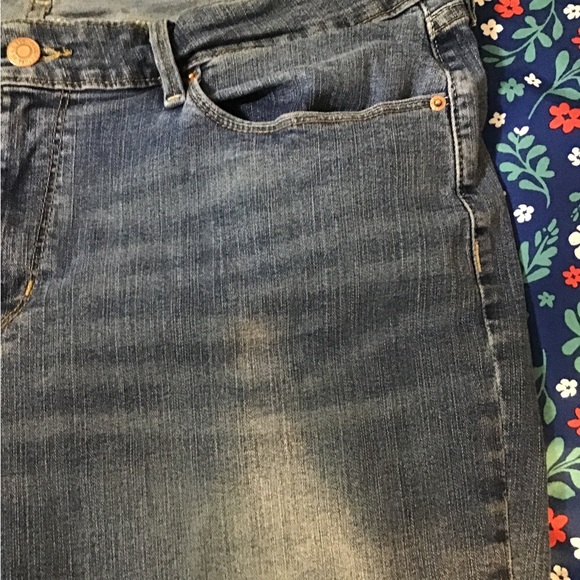 Woman size 18 W Levi’s signature mid rise straight stretch denim jeans cc - Picture 4 of 9